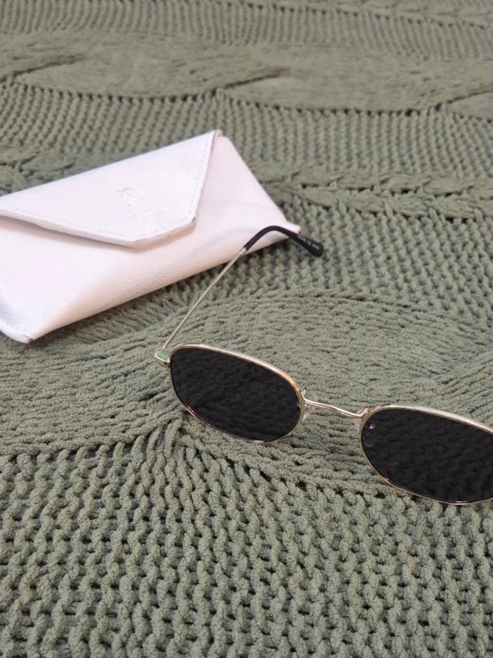 SOJOS Polarized Hexagon Sunglasses Gold Metal Frame UV400 Retro Rectangle